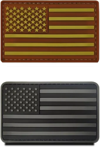 Vista 7 de 2 parches de goma de PVC 3D con bandera nacional de Canadá, material resistente y sólido, respaldo con gancho táctico de hoja de arce canadiense