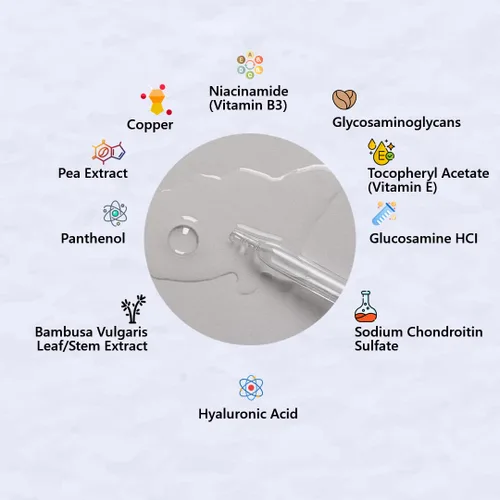 Vista 4 de Suero facial de ácido hialurónico sin aguja, suero facial para arrugas, suero de niacinamida antienvejecimiento, de grado profesional, líneas finas