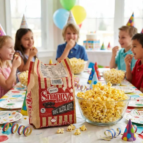 Vista 5 de Snappy Palomitas de maíz para microondas con mantequilla para cine y cine, 3.5 onzas, paquete de 48