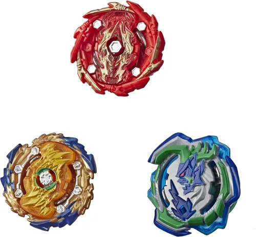 Vista 5 de Beyblade Burst Rise Hypersphere Battle Guardians Paquete de 3 - Solar Sphinx S5, Gargoyle G5, Sword Valtryek V5 Juguetes Trompos de Batalla