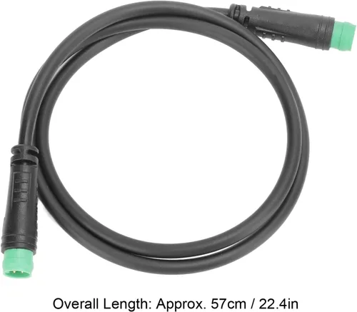 Vista 2 de Alomejor Cable de extensión de exhibición de bicicleta eléctrica impermeable para computadora de bicicleta eléctrica 5Pin Cable de extensión