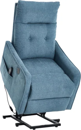 Vista 12 de Silla reclinable eléctrica con elevación Trustyue con calor y masaje, sillas elevadoras para asistencia al estar de pie, silla pequeña con elevación