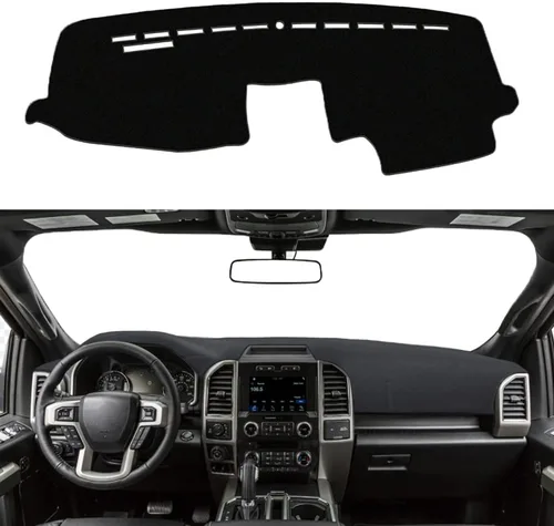Vista 10 de Funda para salpicadero, tapete para salpicadero, almohadilla para salpicadero, alfombra para salpicadero, ajuste personalizado para Ford F150 F-150