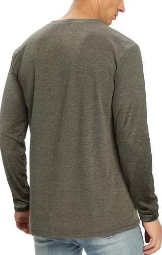 Vista 31 de NITAGUT Camiseta clásica de algodón para hombre con cuello redondo