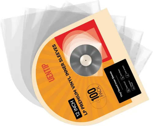 Vista 7 de Paquete de 100 fundas exteriores de vinilo Gatefold, fundas de disco de 12.75 pulgadas, protector de almacenamiento de discos de vinilo profesional