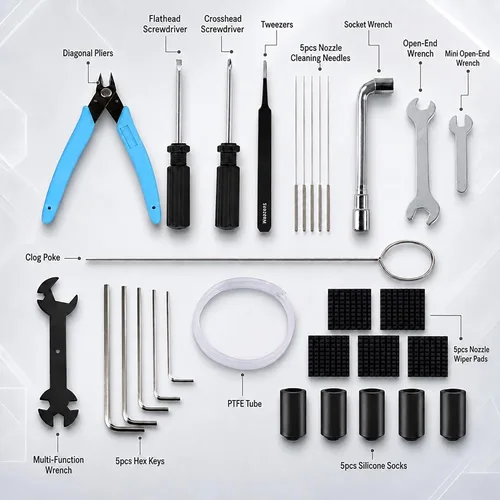 Vista 2 de 3D Printer Tool Kit for Creality K2/K2 Pro/K2 Plus/Combo, Maintenance Kit