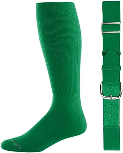 Vista 6 de Joe's USA Calcetines y cinturón de béisbol/sóftbol 1 paquete de verde azulado
