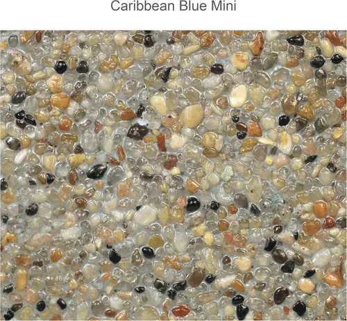 Vista 8 de Pool Patch Kit de reparación de guijarros para piscina, 3 libras, color azul caribeño regular