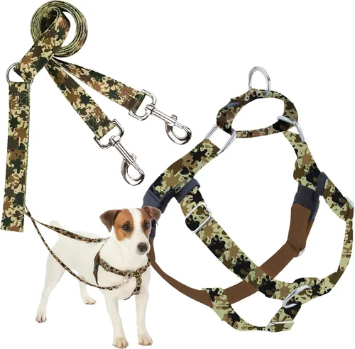 Vista 19 de 2 Hounds Design Freedom - Arnés para perro sin tirones, arnés ajustable y correa, fácil de caminar y control cómodo, se adapta a perros pequeños