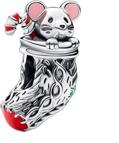 Vista 11 de Dijes de personajes de película para mujer, pulseras y collares en plata de ley 925, día de la madre, cumpleaños, Navidad