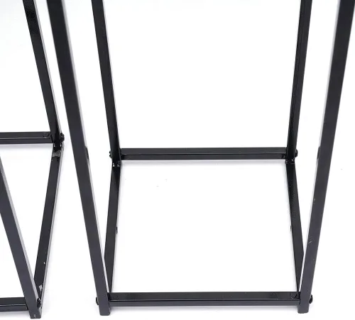 Vista 7 de 3 soportes altos para plantas para macetas, soporte de metal para plantas, jardín, boda, estante para plantas, soporte de exhibición para macetas