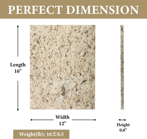 Vista 2 de Koville Tabla de cortar de mármol para cocina, tabla grande de quesos de losa de mármol de 16 x 12 pulgadas, tabla de servir rectangular