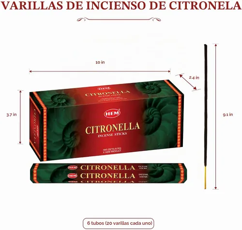 Vista 5 de Hem Varitas de incienso de citronela, 120