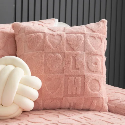Vista 20 de vctops Funda suave de piel sintética con patrón de amor 3D para sofá, funda antideslizante para sofá seccional, protector de muebles