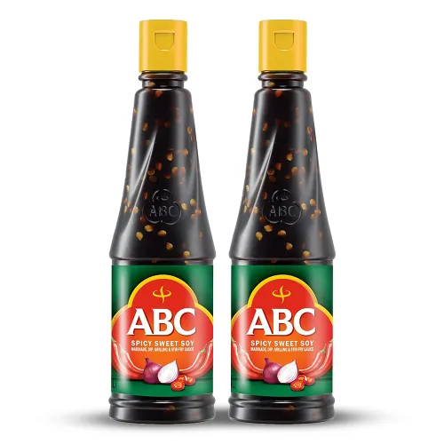 Vista 10 de ABC Salsa de soja dulce, salsa de marinada, batir la barbacoa, soja negra vegana, Kecap manis, 9.2 fl oz / 9.3 fl oz (2 botellas)
