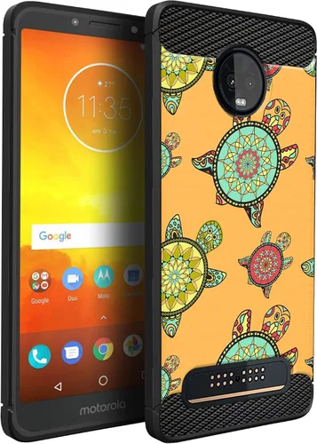 Vista 27 de CasesOnDeck Funda compatible con [Motorola Moto Z3 Play Moto Z3] Moto Z3 Design, funda delgada negra flexible y elegante protección contra golpes