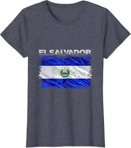 Vista 60 de Camiseta El Salvador, Negro