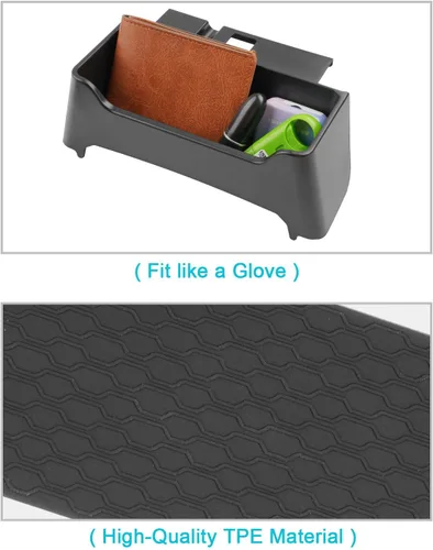 Vista 6 de CDEFG 2Pcs for 2022-2026 Nissan Frontier Center Console Organizer Tray