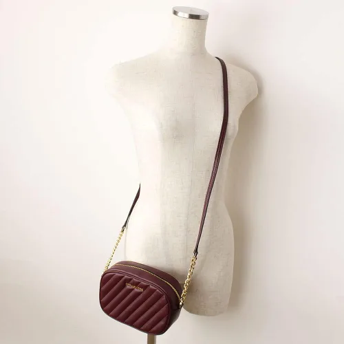Vista 5 de Michael Kors MK - Bolso bandolera para mujer diseño ovalado de piel de oveja