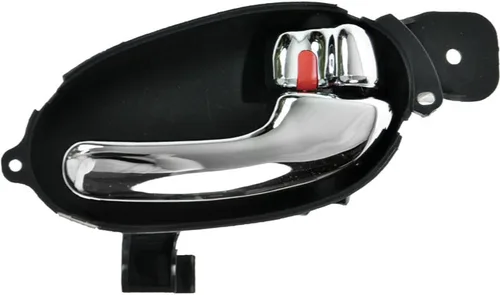 Vista 40 de TRQ Manija de puerta interior delantera izquierda cromada y negra para el lado del conductor compatible con Ford F-150 2012-2014