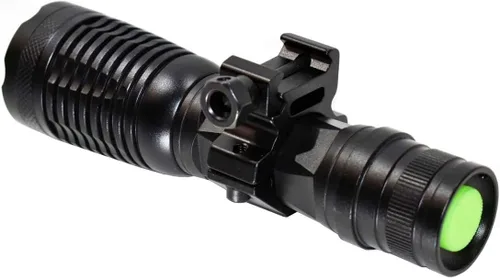 Vista 6 de Trinity CREE LED Rifle Shotgun Linterna táctica de aluminio 1500 lúmenes AAA Baterías.