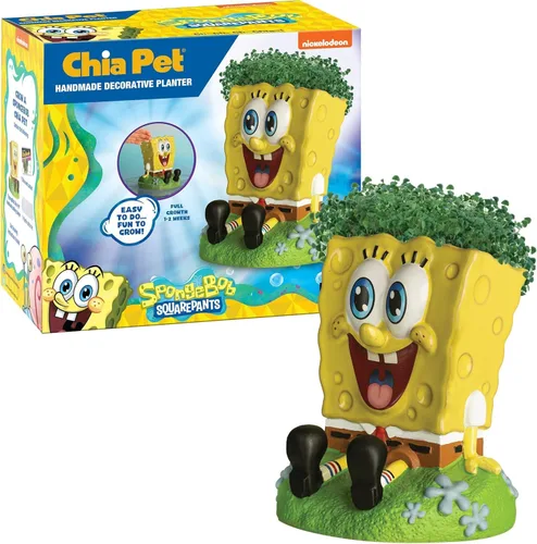 Vista 13 de Chia Pet Emoji Winky con paquete de semillas, maceta decorativa de cerámica, fácil de hacer y divertido de cultivar, regalo novedoso, perfecto