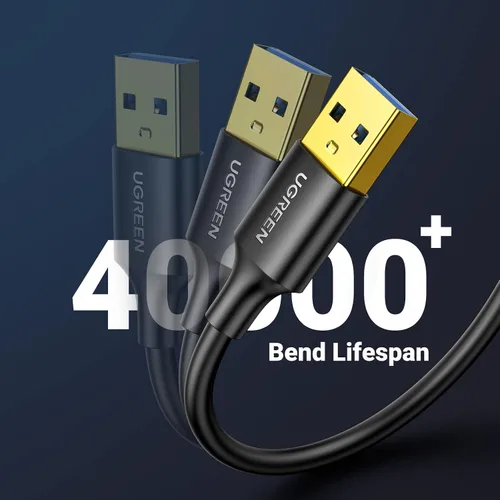 Vista 7 de UGREEN - Cable USB 3.0 A a A Cable tipo A a macho para transferencia de datos, disco duro, gabinetes, impresoras, módems, cámaras