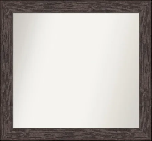 Vista 352 de Amanti Art Espejo personalizado, espejo de baño negro puente, espejo de pared o espejo de tocador de baño sobre el fregadero (26 x 26 pulgadas)