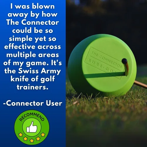 Vista 12 de The Connector Golf Training Aid - Entrenador de swing simple y eficaz para perfeccionar la mecánica, aumentar la precisión y mejorar tu juego El