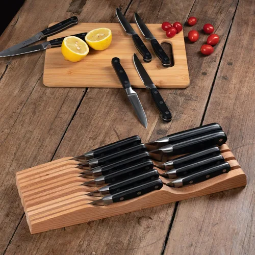 Vista 5 de Chef Craft Select - Bloque para cuchillos y cajones, juego de 2 piezas, surtido