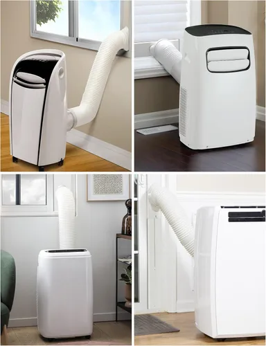 Vista 8 de Kit de ventilación de aire acondicionado portátil mejorado, con manguera de escape 5.9, 4 placas de sellado deslizante, acoplador universal, kit