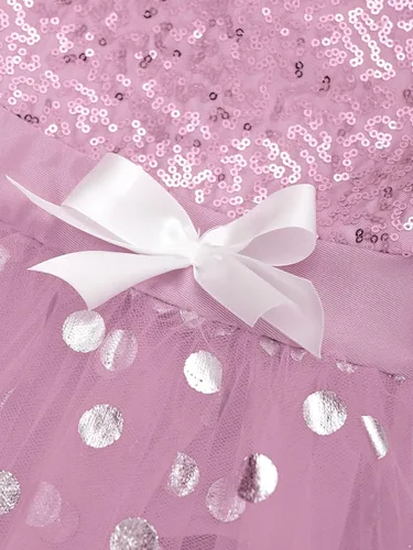 Vista 96 de CHICTRY Vestido tutú de ballet con lentejuelas brillantes para niñas y niñas, moderno disfraz de baile latino de jazz