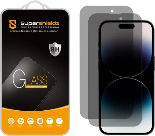 Vista 8 de Supershieldz (Juego de 2) (Privacidad) Protector de pantalla anti espía diseñado para iPhone Air (16.5 cm), de vidrio templado, antiarañazos, sin