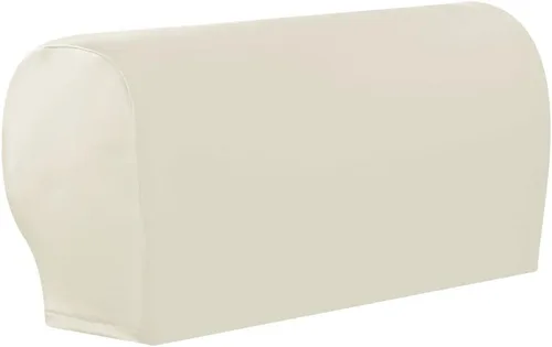 Vista 7 de vctops Fundas impermeables para reposabrazos de cuero sintético de PU, fundas elásticas vintage para brazos de sillas, sofá, sillón, fundas