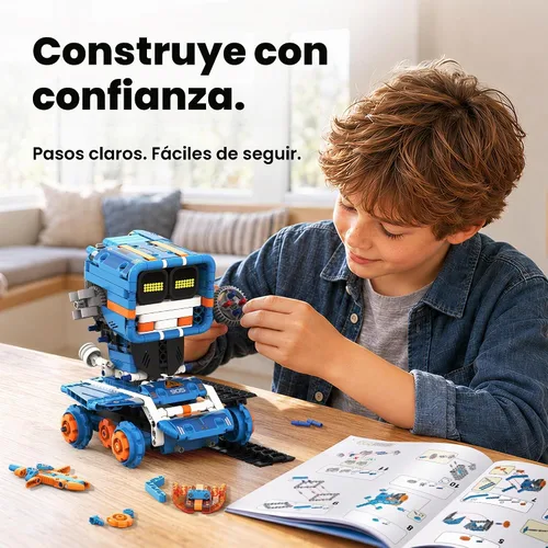 Vista 7 de Sillbird Kit de robot de construcción con control remoto, regalos STEM