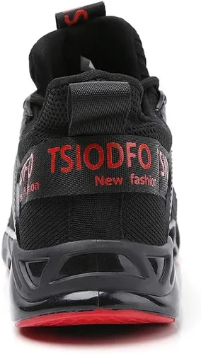 Vista 6 de SKDOIUL Tenis para correr para hombre, tenis de malla transpirable para corredores de senderos