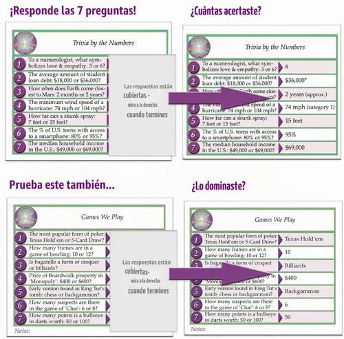 Vista 4 de Cuestión de hecho, el juego de mesa desafío de trivia