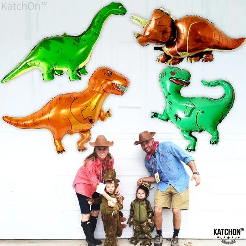 Vista 9 de KatchOn Juego de globos gigantes de dinosaurio, 51 pulgadas, 4 unidades, decoración para múltiples ocasiones
