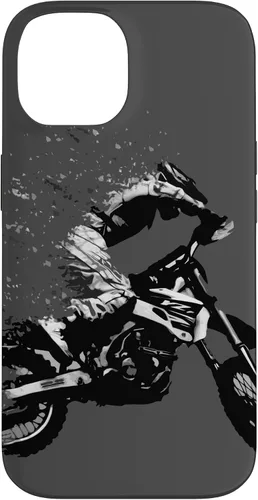 Vista 4 de Motocross Jumping Dirt Bike Rider Vintage Enduro Case for iPhone 17
