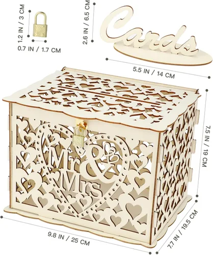 Vista 6 de Abaodam 2pcs Box Wedding Alcancias De Dinero para Adultos Money Saving Bank Decorative Gift Container Adult Piggy Bank Cajas De Regalo Piggy Banks