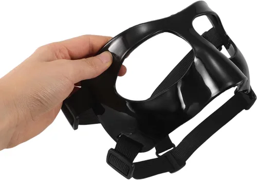 Vista 4 de Halloween Nose Guard Basketball Face Mask for Soccer Training Black