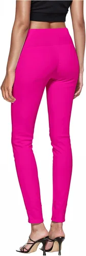 Vista 3 de Hybrid & Company Pantalón súper cómodo elástico con cintura elástica completa, estilo pull-on, de sarga Millennium