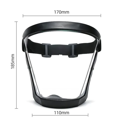Vista 3 de Escudos activos antivaho de cara completa Protección de expresión visible, transparente, transpirable, cómodo, para adultos, reutilizable