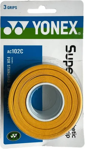 Vista 2 de YONEX Overgrip Super GRAP - Paquete de 3 unidades, tenis, bádminton, squash, selección