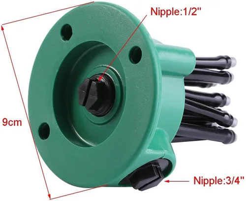 Vista 2 de Atyhao Aspersor de césped de 2 piezas, kit de sistema de riego de césped ajustable, sistema de riego de césped multiuso, fácil de usar