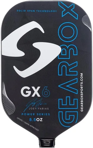 Vista 3 de Gearbox Paleta de pickleball de fibra de carbono GX6