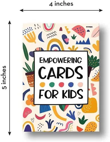 Vista 6 de Tarjetas de empoderamiento para niños: enseña atención plena, afirmaciones, autoestima, relajación y más