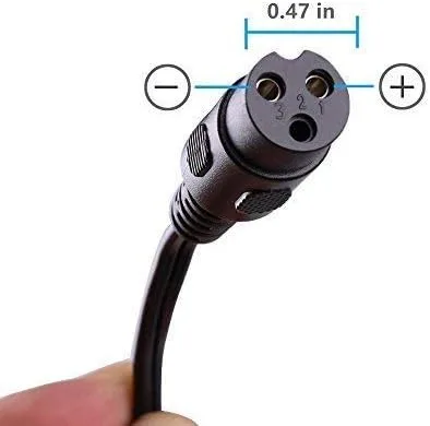 Vista 2 de Cargador de batería SLA de 24 V para Razor E100 - Cargador de 24 V 600 mA (0.6 A) con conector en línea de 3 clavijas compatible con Razor E100