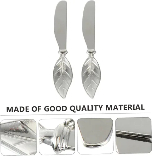 Vista 7 de BESTonZON Espátula de metal, 4 piezas, herramienta para el hogar, mantequilla para cuchillo, maní, utensilios prácticos, cuchillos de sándwich