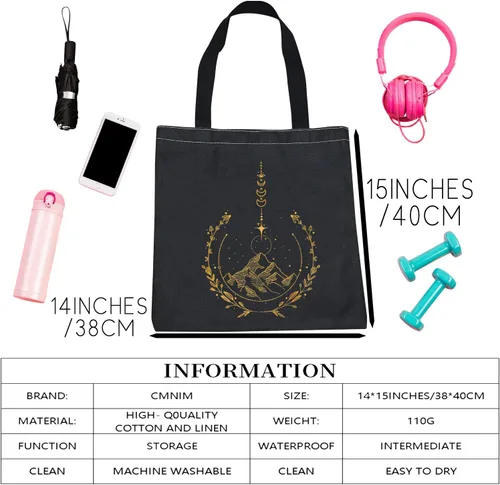 Vista 6 de CMNIM Una corte de espinas y rosas regalos para bolsa de mano Acotar City of Starlight Night Court Regalo para la fan de Rhysand